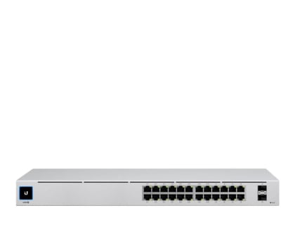 Switche Ubiquiti 26p USW-24-POE (24x100/1000Mbit 2x1G SFP)